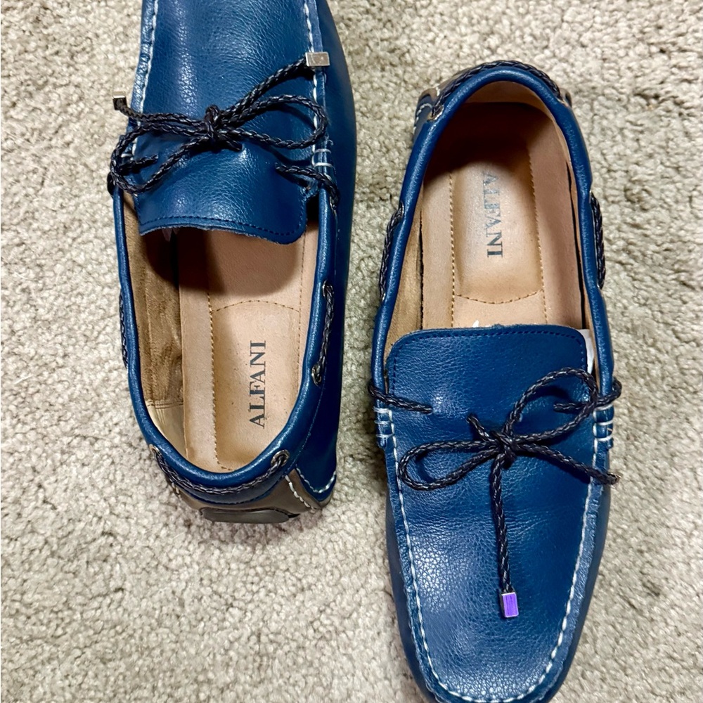 Alfani Men's Blue Loafers - Picture 6 of 7